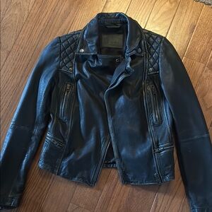 All SAINTS Black Leather Jacket